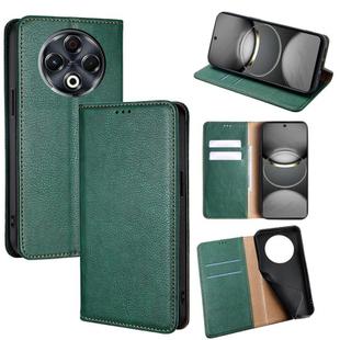 For Tecno Spark 30 4G Gloss Oil Solid Color Magnetic Leather Phone Case(Green)