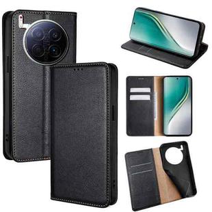 For Tecno Camon 40 Premier 5G Gloss Oil Solid Color Magnetic Leather Phone Case(Black)