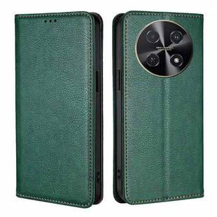 For Huawei nova 12i 4G Gloss Oil Solid Color Magnetic Leather Phone Case(Green)