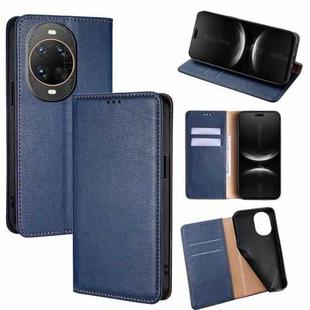 For Huawei nova 14 Ultra 5G Gloss Oil Solid Color Magnetic Leather Phone Case(Blue)