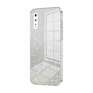 For vivo iQOO Neo Gradient Glitter Powder Electroplated Phone Case(Transparent)