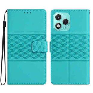 For Honor 400 Lite Global Diamond Embossed Skin Feel Leather Phone Case(Blue)