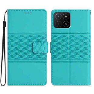 For Honor X5b Plus Diamond Embossed Skin Feel Leather Phone Case(Blue)