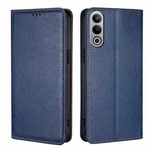 For OnePlus Nord CE4 Gloss Oil Solid Color Magnetic Leather Phone Case(Blue)