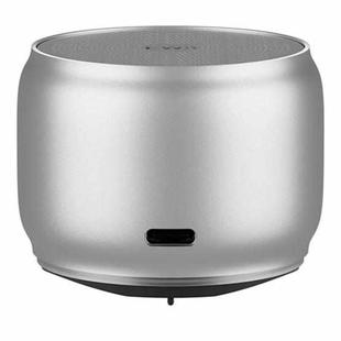 EWA A126 Mini Bluetooth 5.0 Bass Radiator Metal Speaker(Sliver)