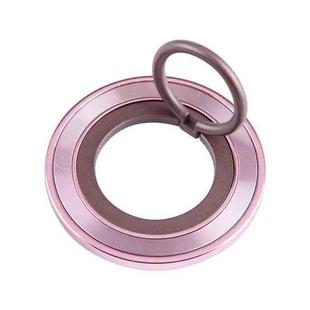 Rotating Ring Metal Mobile Phone Holder(Pink)