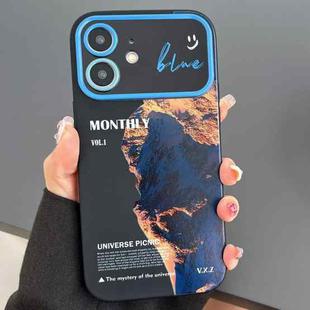 For iPhone 11 Scenery Pattern Large Window TPU Phone Case(Snow Mountain Sunrise)