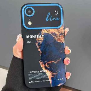 For iPhone XR Scenery Pattern Large Window TPU Phone Case(Snow Mountain Sunrise)