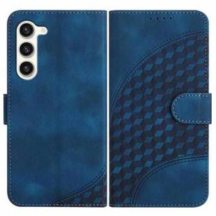 For Samsung Galaxy S24+ 5G YX0060 Elephant Head Embossed Phone Leather Case with Lanyard(Royal Blue)