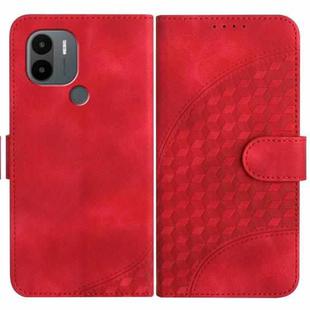 For Xiaomi Redmi A1+ YX0060 Elephant Head Embossed Phone Leather Case with Lanyard(Red)