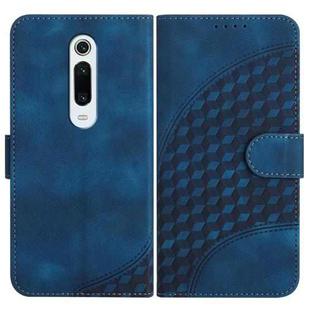 For Xiaomi Redmi K20 YX0060 Elephant Head Embossed Phone Leather Case with Lanyard(Royal Blue)