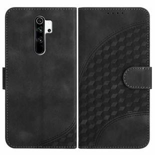 For Xiaomi Redmi Note 8 Pro YX0060 Elephant Head Embossed Phone Leather Case with Lanyard(Black)