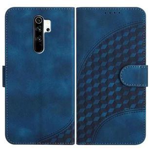 For Xiaomi Redmi Note 8 Pro YX0060 Elephant Head Embossed Phone Leather Case with Lanyard(Royal Blue)