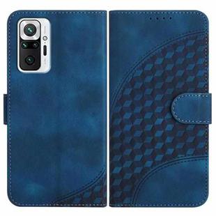 For Xiaomi Redmi Note 10 Pro Max/10 Pro 4G Global YX0060 Elephant Head Embossed Phone Leather Case with Lanyard(Royal Blue)