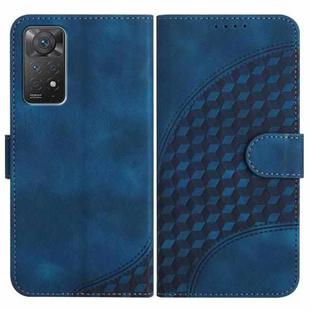 For Xiaomi Redmi Note 11 Pro 4G Global/5G Global YX0060 Elephant Head Embossed Phone Leather Case with Lanyard(Royal Blue)