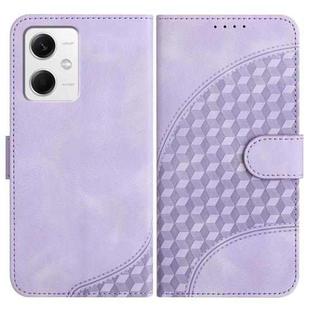 For Xiaomi Redmi Note 12 5G Global/Poco X5 5G YX0060 Elephant Head Embossed Phone Leather Case with Lanyard(Light Purple)