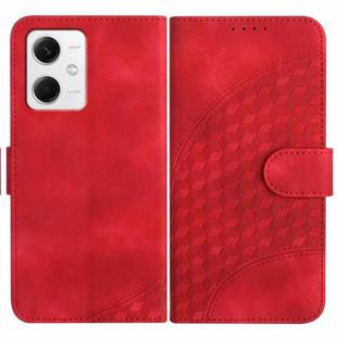 For Xiaomi Redmi Note 12 5G Global/Poco X5 5G YX0060 Elephant Head Embossed Phone Leather Case with Lanyard(Red)