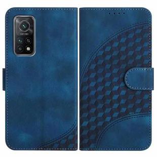 For Xiaomi Mi 10T/10T Pro 5G/Redmi K30T/K30S YX0060 Elephant Head Embossed Phone Leather Case with Lanyard(Royal Blue)