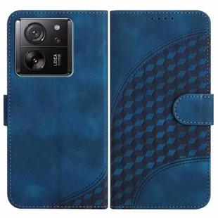 For Xiaomi 13T/13T Pro/Redmi K60 Ultra YX0060 Elephant Head Embossed Phone Leather Case with Lanyard(Royal Blue)