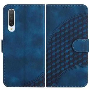 For Xiaomi Mi CC9 YX0060 Elephant Head Embossed Phone Leather Case with Lanyard(Royal Blue)