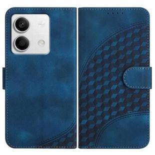 For Xiaomi Redmi Note 13 4G YX0060 Elephant Head Embossed Phone Leather Case with Lanyard(Royal Blue)