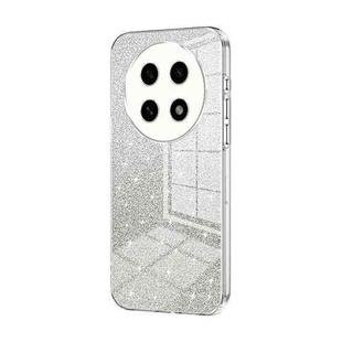 For OPPO A2 Pro Gradient Glitter Powder Electroplated Phone Case(Transparent)