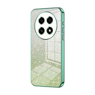 For OPPO A2 Pro Gradient Glitter Powder Electroplated Phone Case(Green)