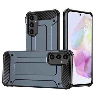 For Samsung Galaxy S24 FE 5G Magic Armor TPU Hybrid PC Phone Case(Navy Blue)