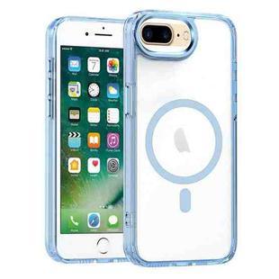For iPhone 8 Plus / 7 Plus MagSafe Magnetic Clear Phone Case(Sierra Blue)