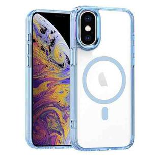 For iPhone XS Max MagSafe Magnetic Clear Phone Case(Sierra Blue)