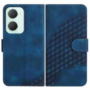 For vivo Y03 4G Global YX0060 Elephant Head Embossed Phone Leather Case with Lanyard(Royal Blue)