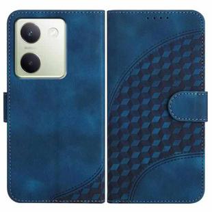 For vivo Y100 5G Global YX0060 Elephant Head Embossed Phone Leather Case with Lanyard(Royal Blue)