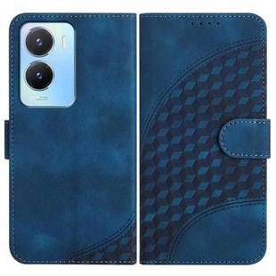 For vivo Y02s 4G Global YX0060 Elephant Head Embossed Phone Leather Case with Lanyard(Royal Blue)