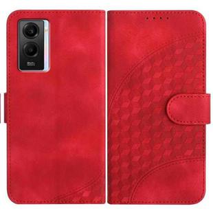 For vivo iQOO U5e 5G/Y30 5G/Y33e 5G YX0060 Elephant Head Embossed Phone Leather Case with Lanyard(Red)