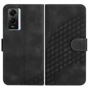 For vivo Y75 5G Global/T1 5G Global YX0060 Elephant Head Embossed Phone Leather Case with Lanyard(Black)