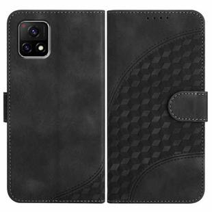 For vivo Y52s 5G/iQOO U3/Y31s 5G YX0060 Elephant Head Embossed Phone Leather Case with Lanyard(Black)