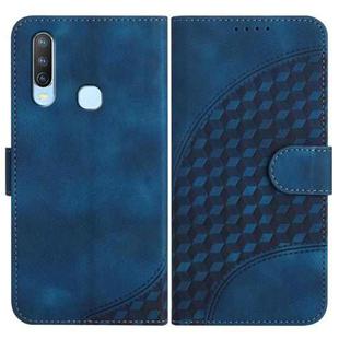 For vivo Y17/Y15/Y12/Y11 YX0060 Elephant Head Embossed Phone Leather Case with Lanyard(Royal Blue)