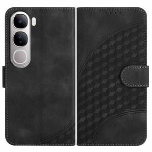 For vivo Y300 / vivo V40 Lite 4G / 5G IDN Elephant Head Embossed Phone Leather Case with Lanyard(Black)