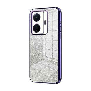 For vivo S15e / T1 Pro Gradient Glitter Powder Electroplated Phone Case(Purple)