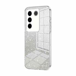 For vivo S16 Pro / S16 / V27 / V27 Pro Gradient Glitter Powder Electroplated Phone Case(Transparent)