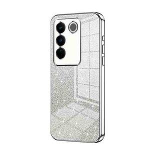 For vivo S16 Pro / S16 / V27 / V27 Pro Gradient Glitter Powder Electroplated Phone Case(Silver)