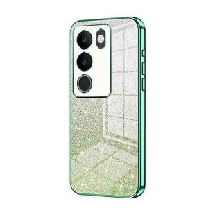 For vivo S17 / S17 Pro / S17t / V29 Gradient Glitter Powder Electroplated Phone Case(Green)