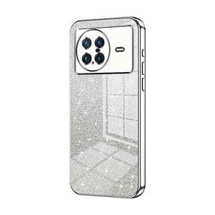 For vivo X Note Gradient Glitter Powder Electroplated Phone Case(Silver)
