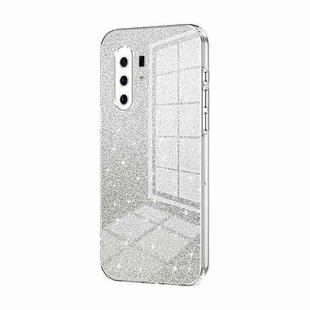 For vivo X30 Pro Gradient Glitter Powder Electroplated Phone Case(Transparent)