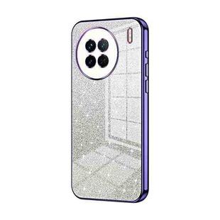 For vivo X90 / X90s Gradient Glitter Powder Electroplated Phone Case(Purple)