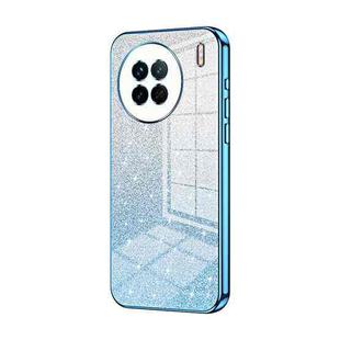 For vivo X90 / X90s Gradient Glitter Powder Electroplated Phone Case(Blue)