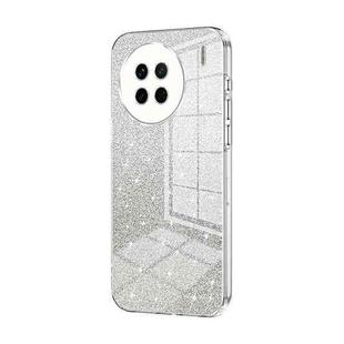 For vivo X90 / X90s Gradient Glitter Powder Electroplated Phone Case(Transparent)