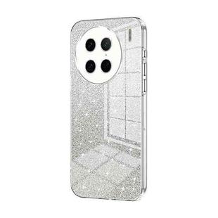 For vivo X90 Pro Gradient Glitter Powder Electroplated Phone Case(Transparent)