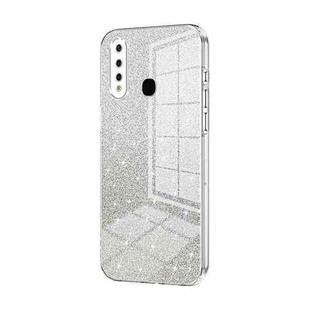For vivo Y5s / U3 / Z5i / U20 / Y19 Gradient Glitter Powder Electroplated Phone Case(Transparent)