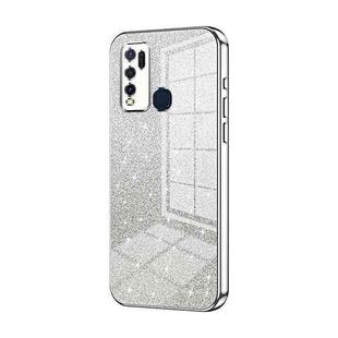 For vivo Y50 / Y30 Gradient Glitter Powder Electroplated Phone Case(Silver)